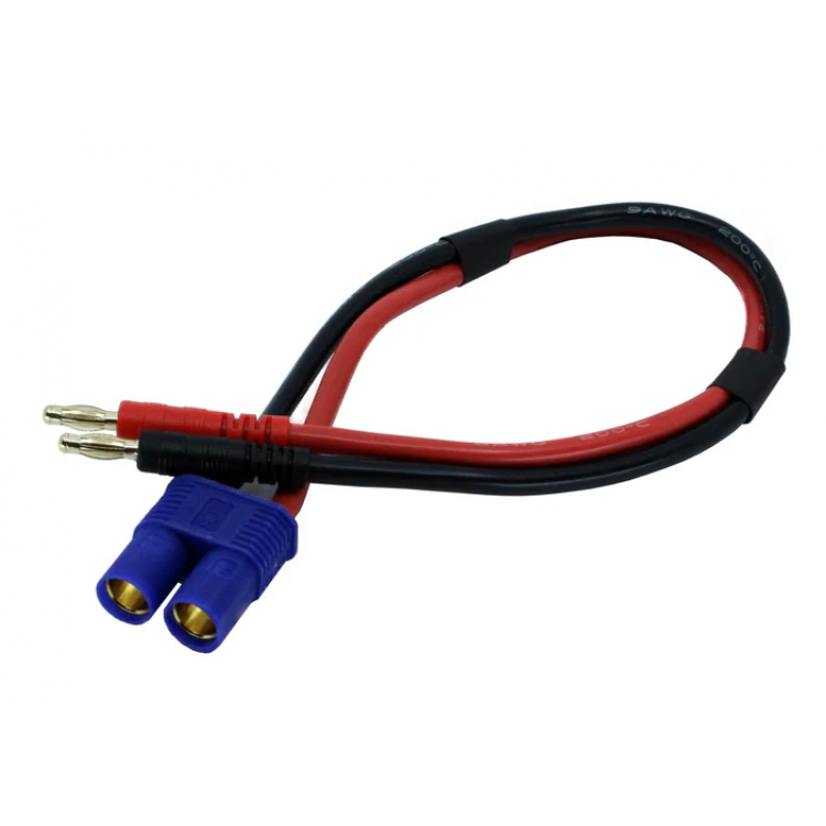 4mm Banana Plug to Male EC8 Power Adapter