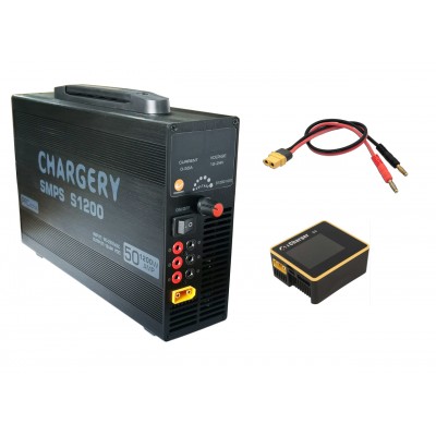 600W/1200W/1500W Power Supply and S6 Balance Charger COMBO