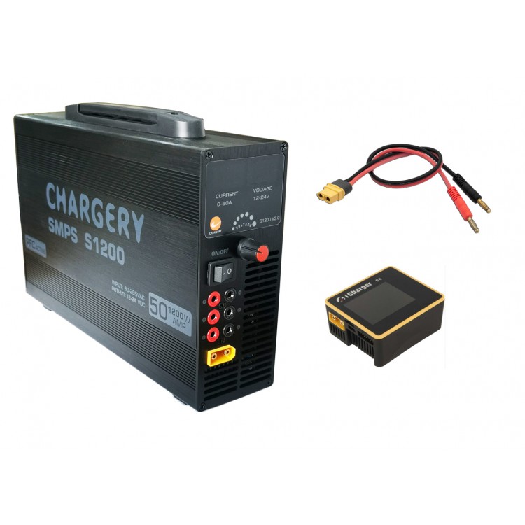 600W/1200W/1500W Power Supply and S6 Balance Charger COMBO