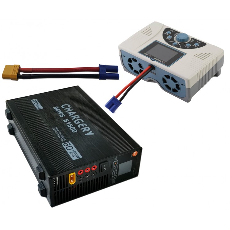 1200W/1500W Power Supply and 4512DUO Balance Charger COMBO