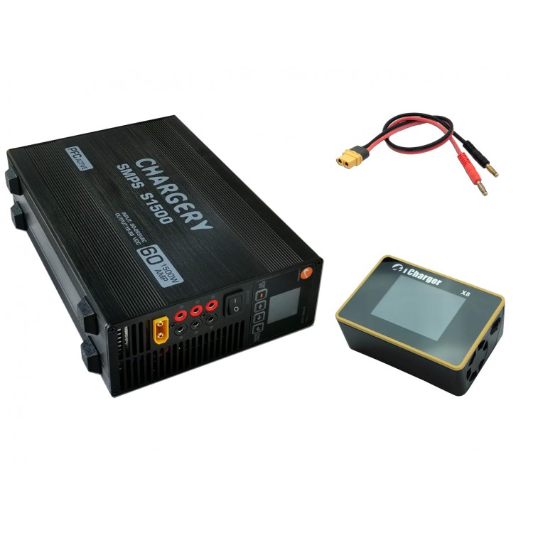 600W/1200W/1500W Power Supply and X8 Balance Charger COMBO